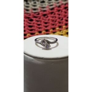 Sterling silver by-your-side ring Size 8